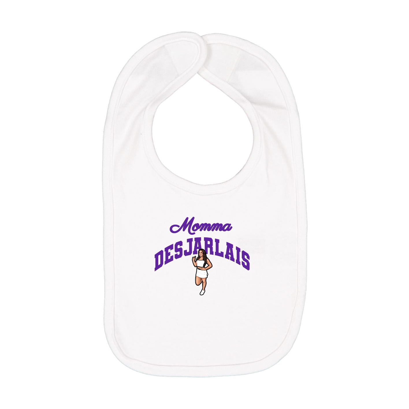 Infant Bib — Mothers Day Arch in White