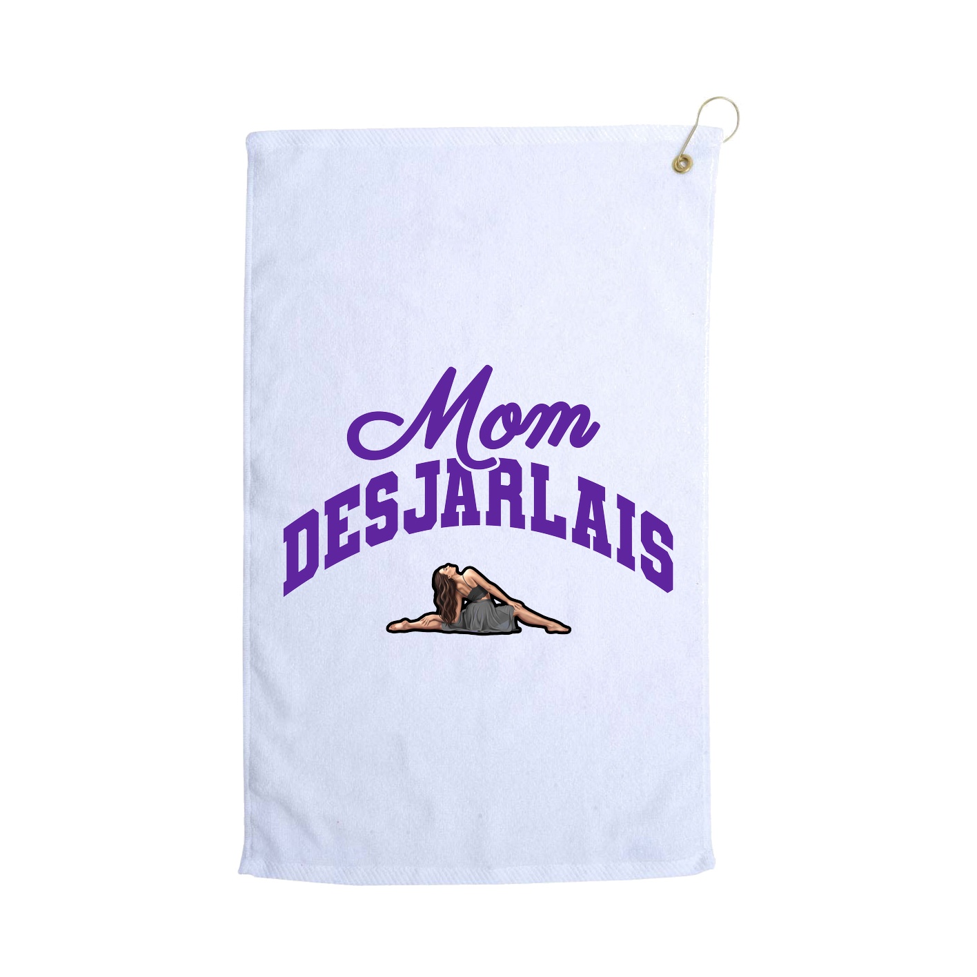 Golf Towel — Mothers Day Arch in White