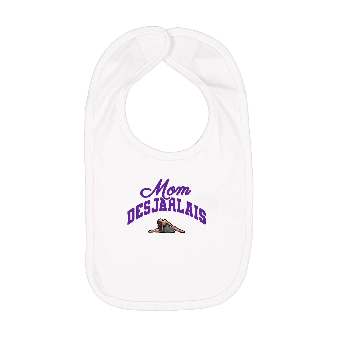 Infant Bib — Mothers Day Arch in White
