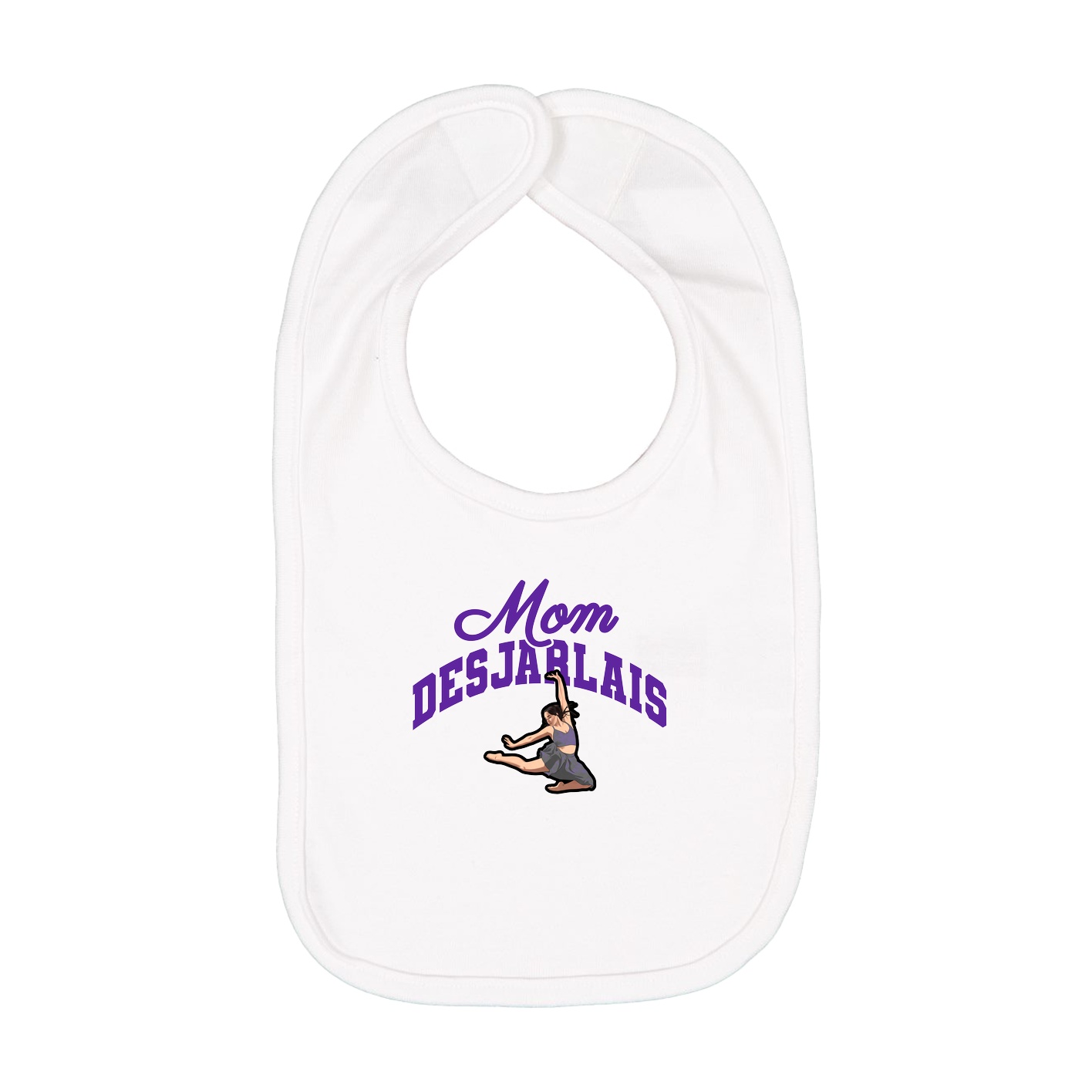 Infant Bib — Mothers Day Arch in White