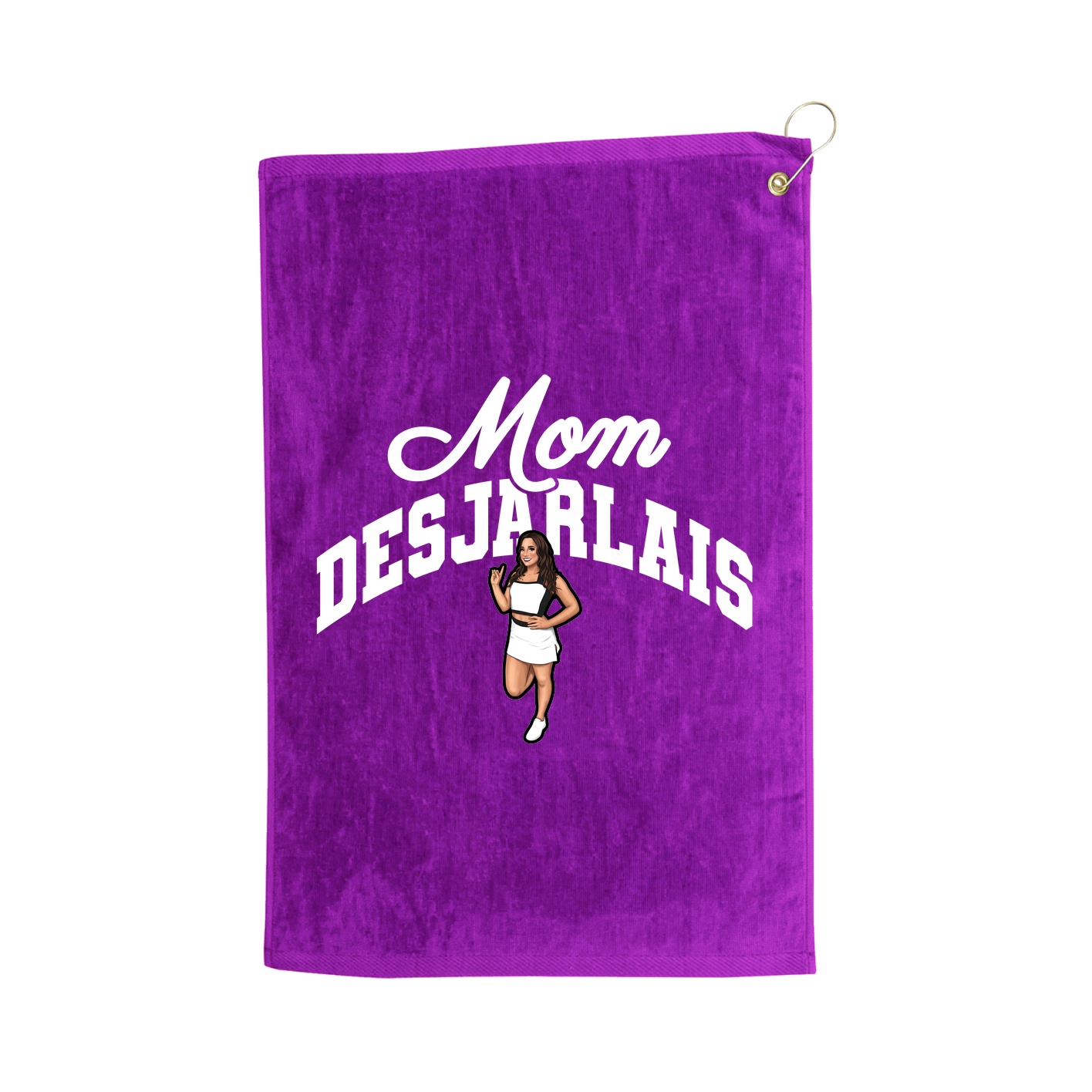 Golf Towel — Mothers Day Arch in Purple