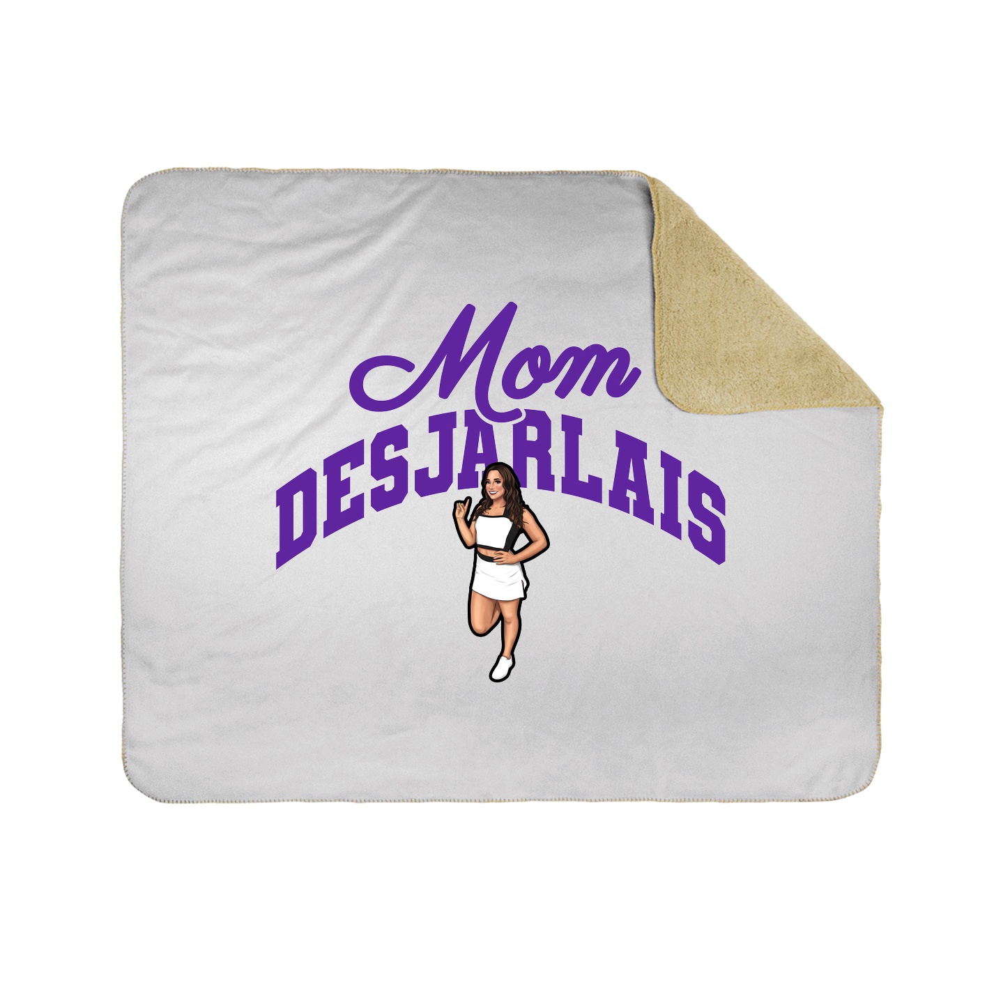 Throw Blanket — Mothers Day Arch in White