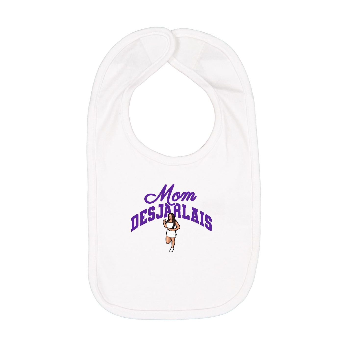 Infant Bib — Mothers Day Arch in White