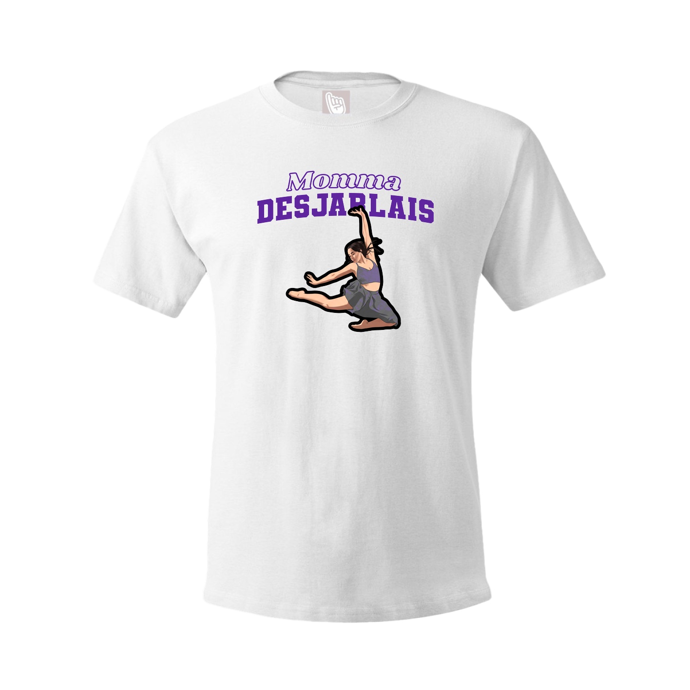 Youth Tee — Mothers Day Block in White