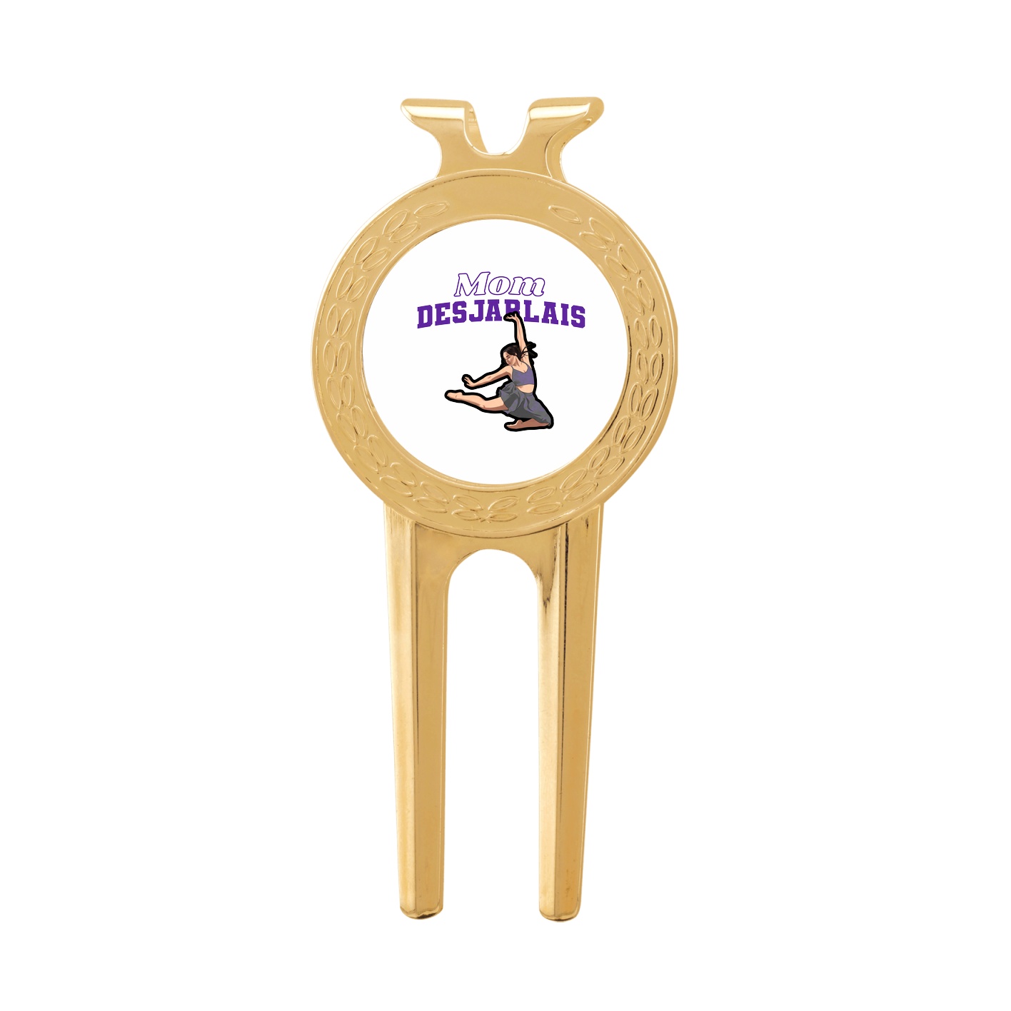 Divot Tool with Ball Marker — Mothers Day Block in Classic