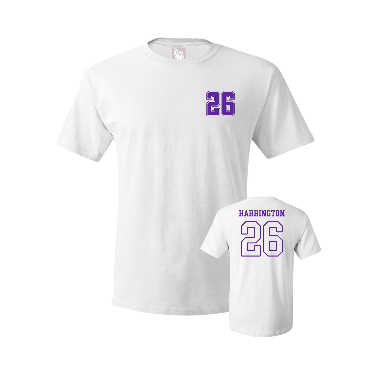Youth Tee — Chest Back in White