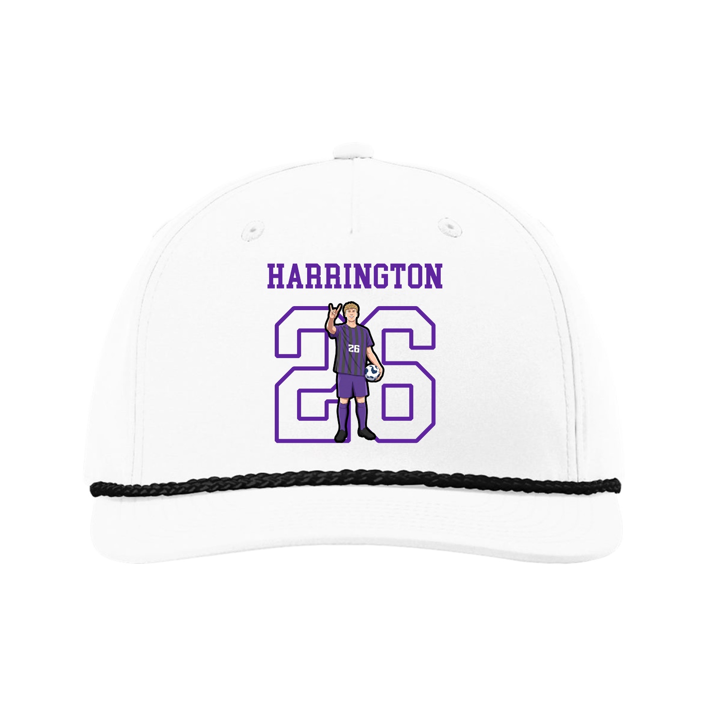 Five-Panel Classic Rope Cap — Shirsey in White