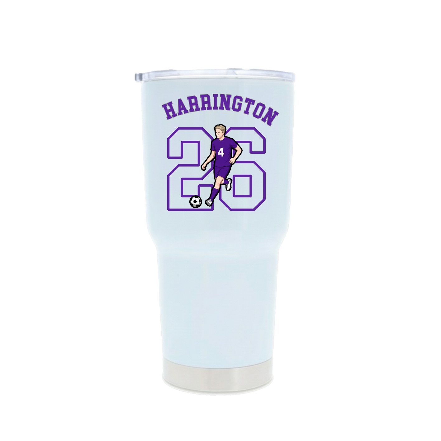 30oz Stainless Steel Tumbler — Shirsey Arch in White