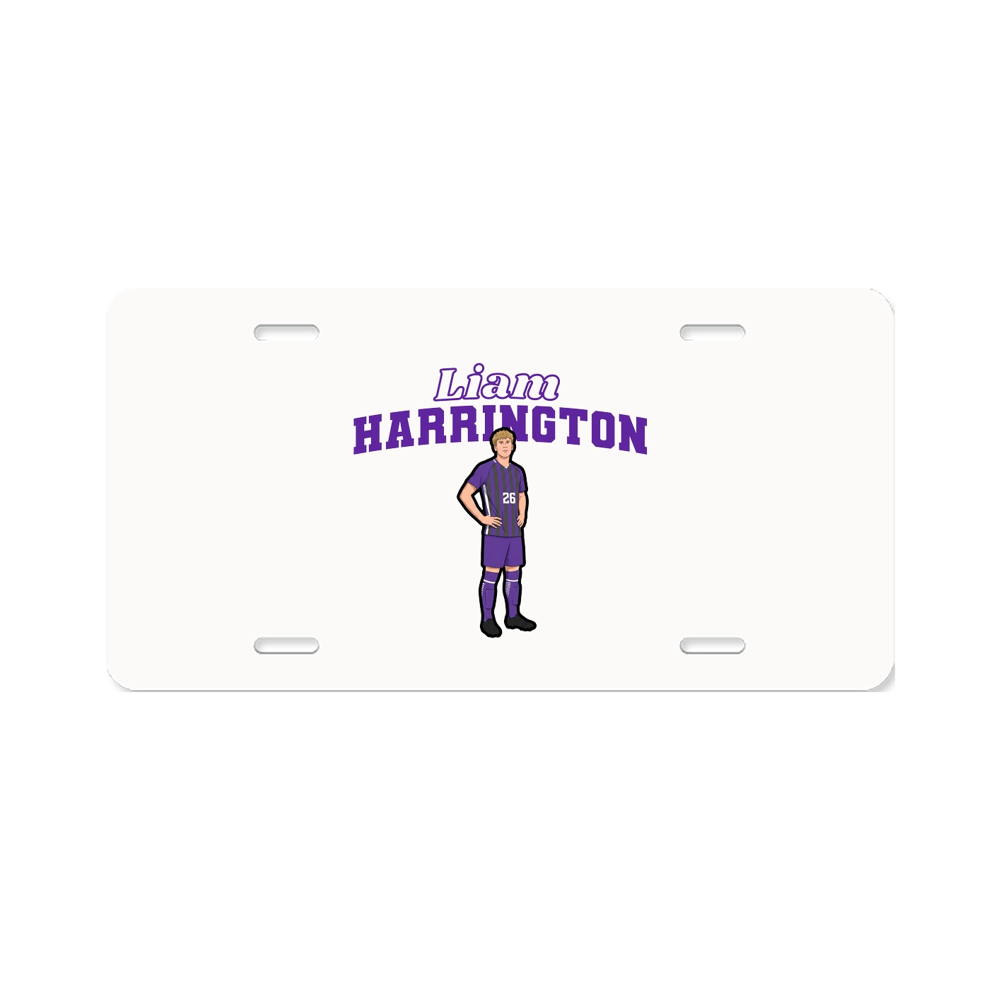 License Plate — Name Arch in Classic