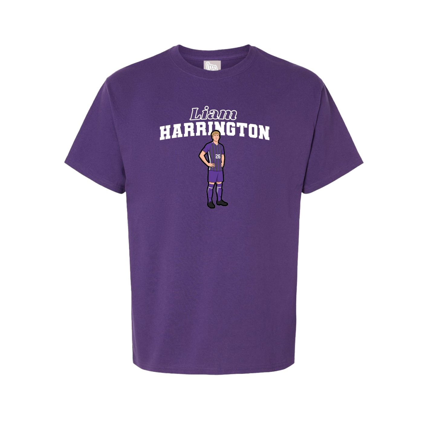 Tee — Name Arch in Purple