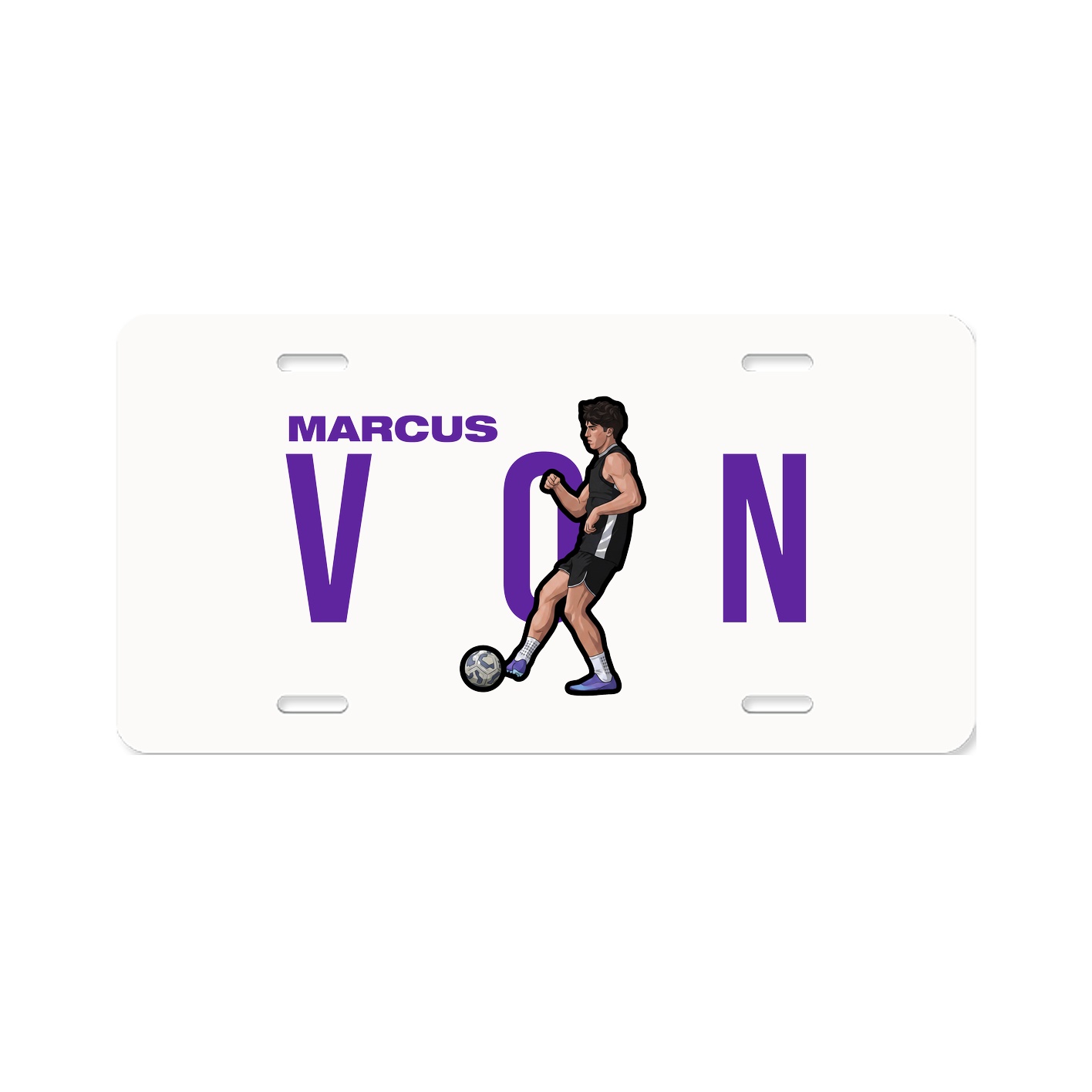 License Plate — Player Name in Classic