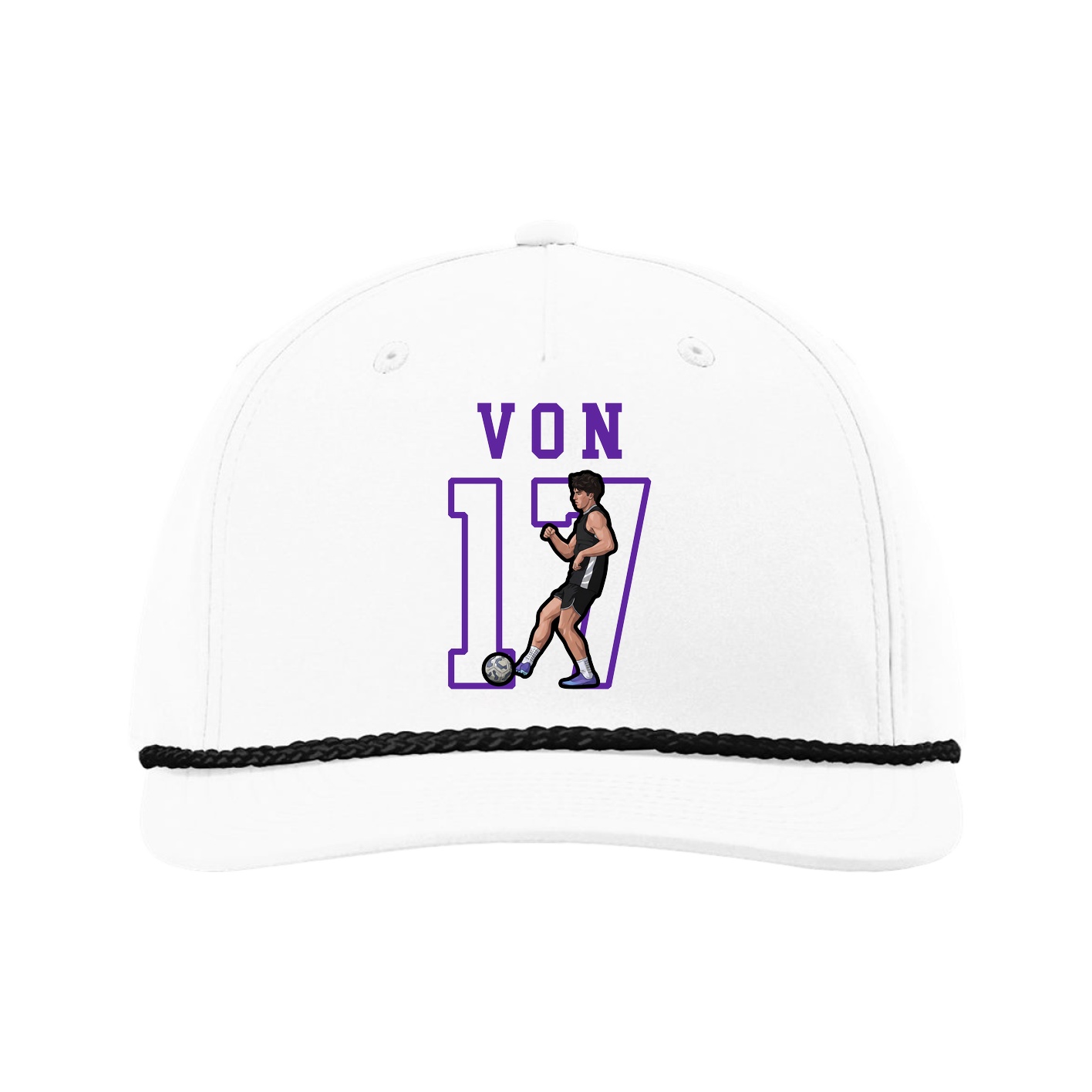 Five-Panel Classic Rope Cap — Shirsey in White