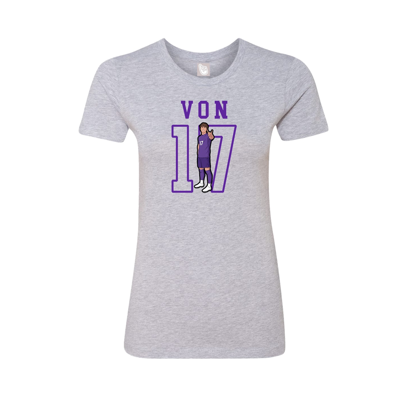 Fitted Women's Tee — Shirsey in Grey