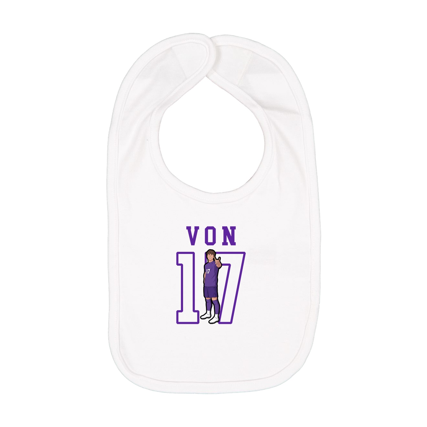 Infant Bib — Shirsey in White