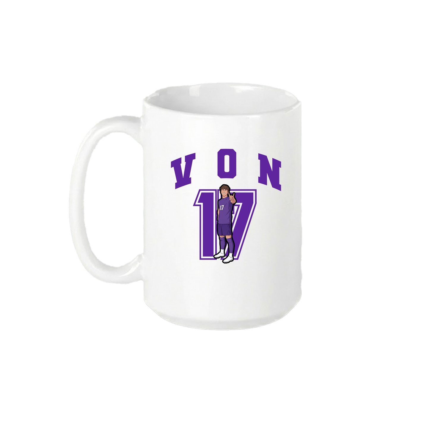 15oz Coffee Mug — Number in White