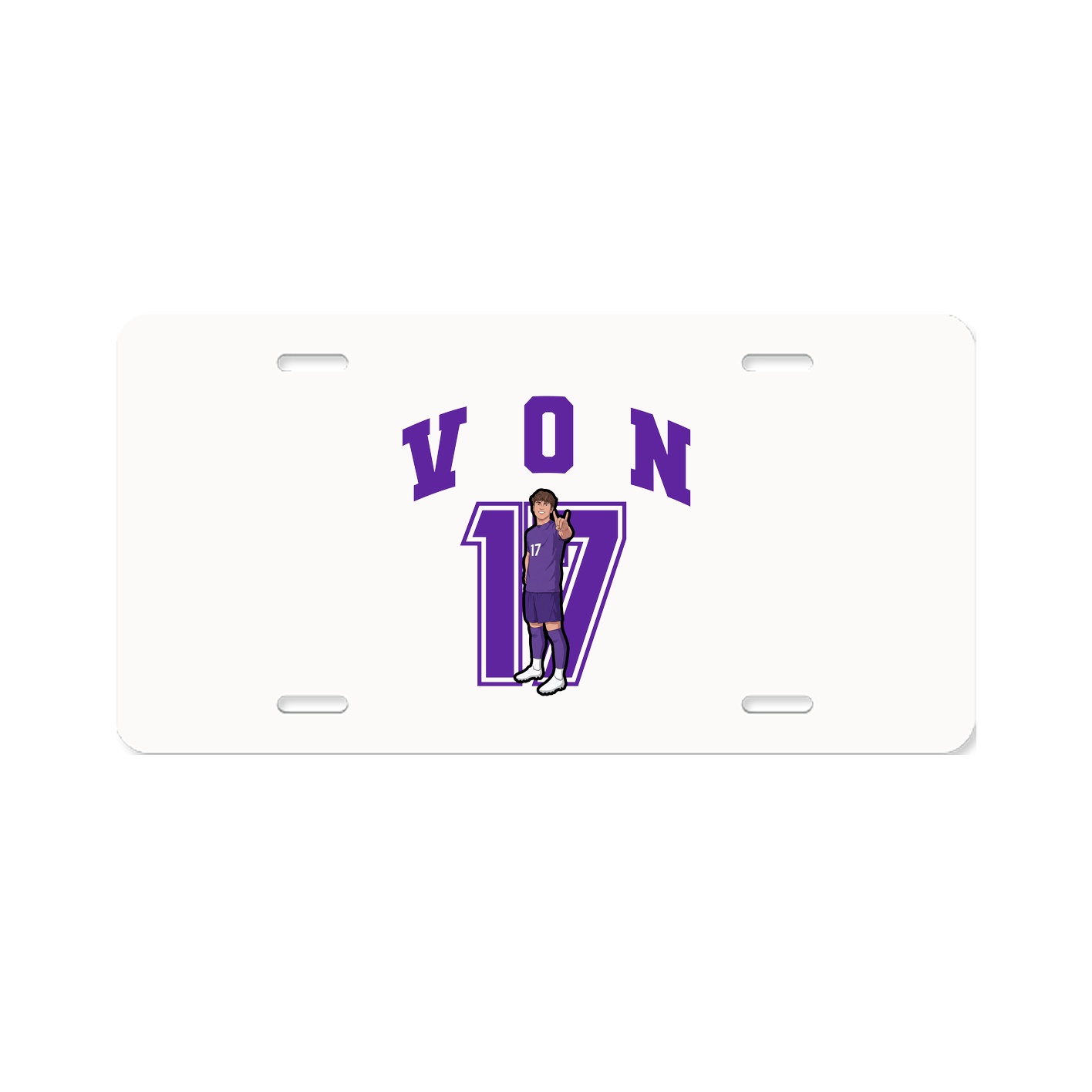 License Plate — Number in Classic