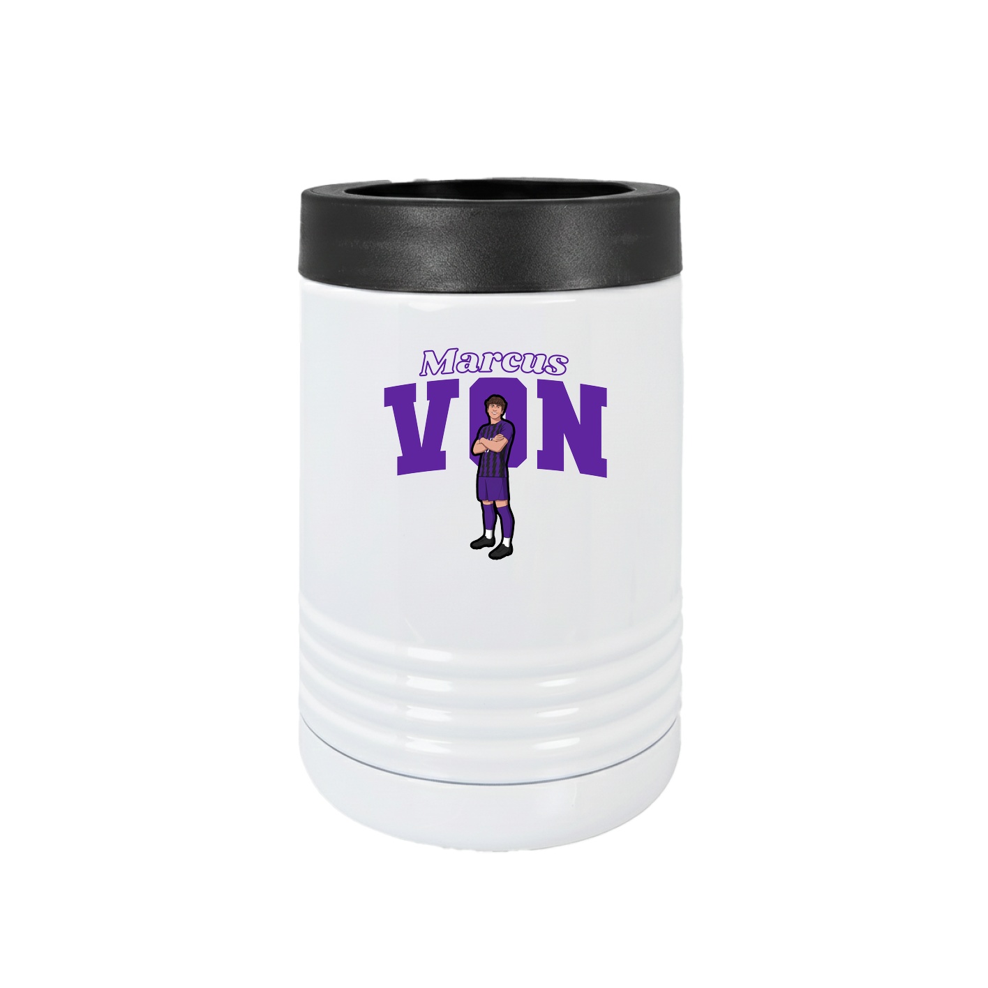 Beverage Holder — Name Arch in White