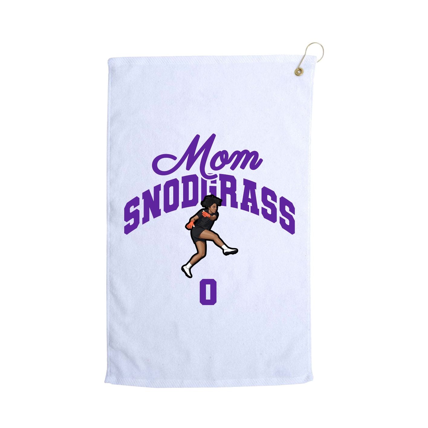 Golf Towel — Mothers Day Arch in White