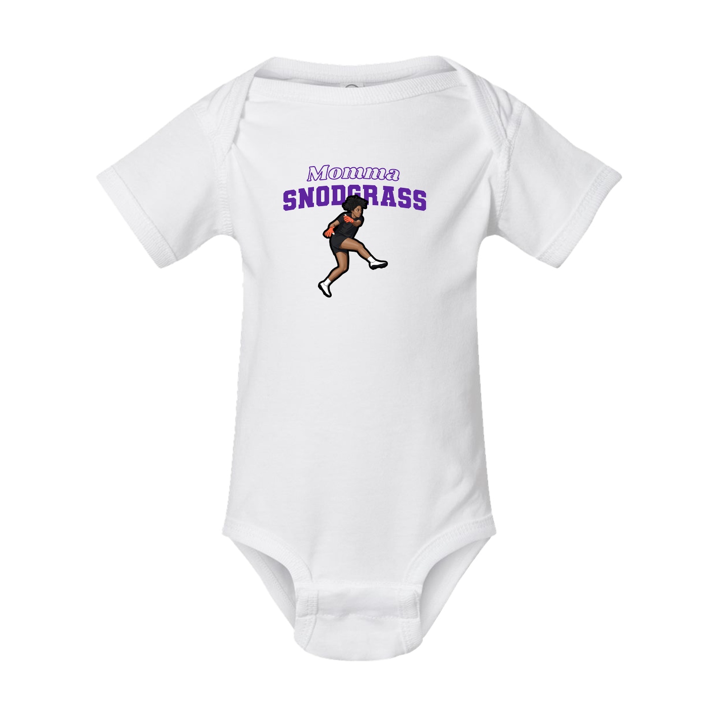 Baby Onesie — Mothers Day Block in White
