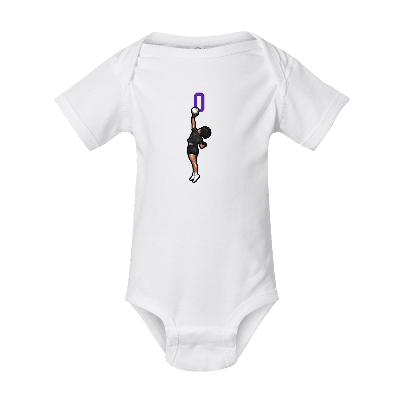 Baby Onesie — Number Top in White