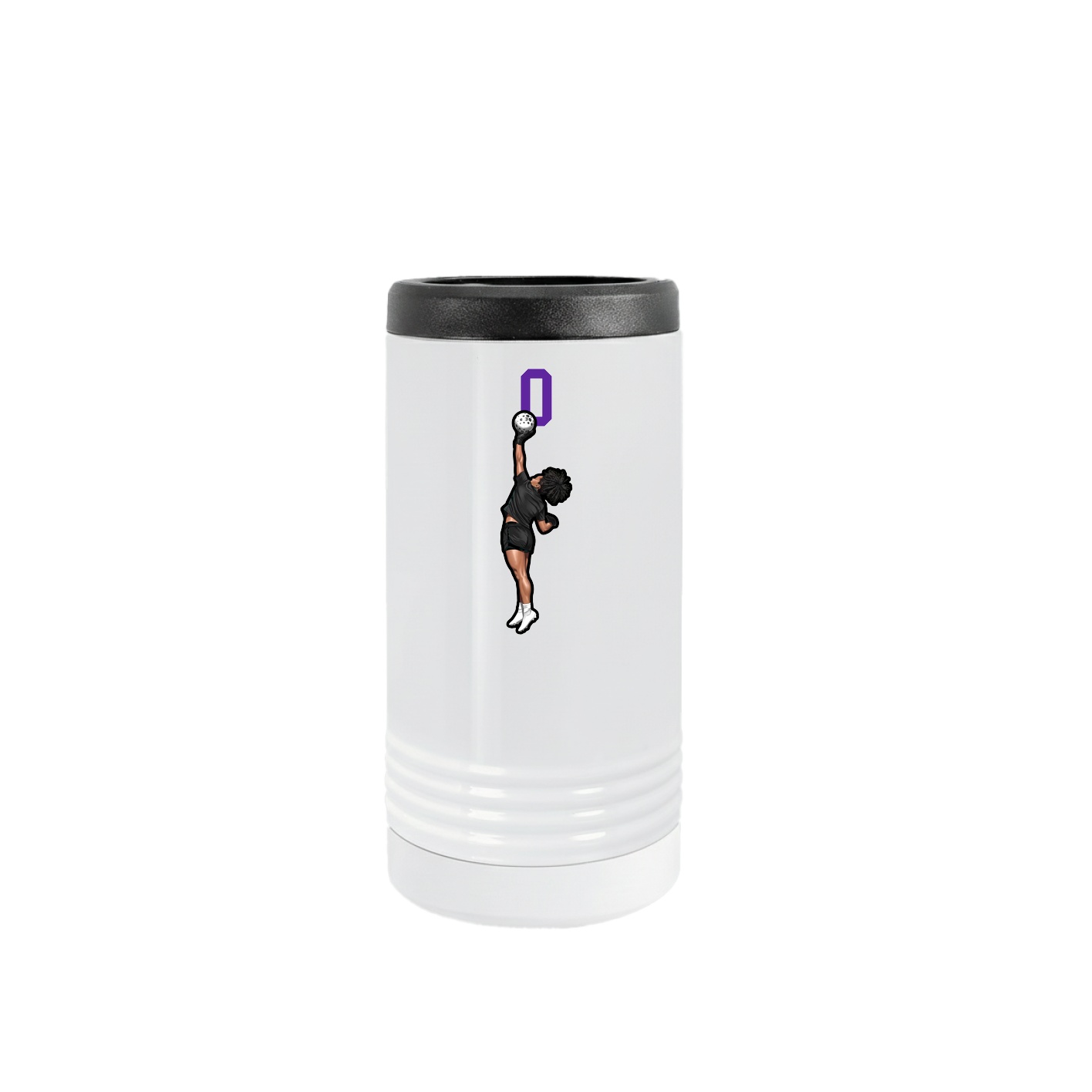 Slim Beverage Holder — Number Top in White