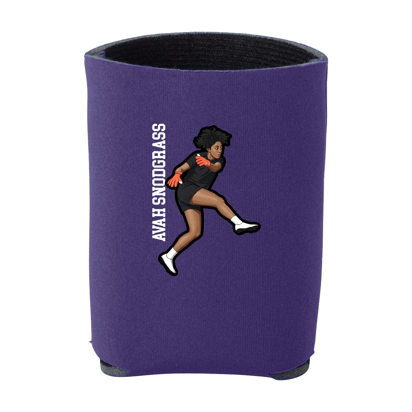 Can Holder — Name Vertical in Purple
