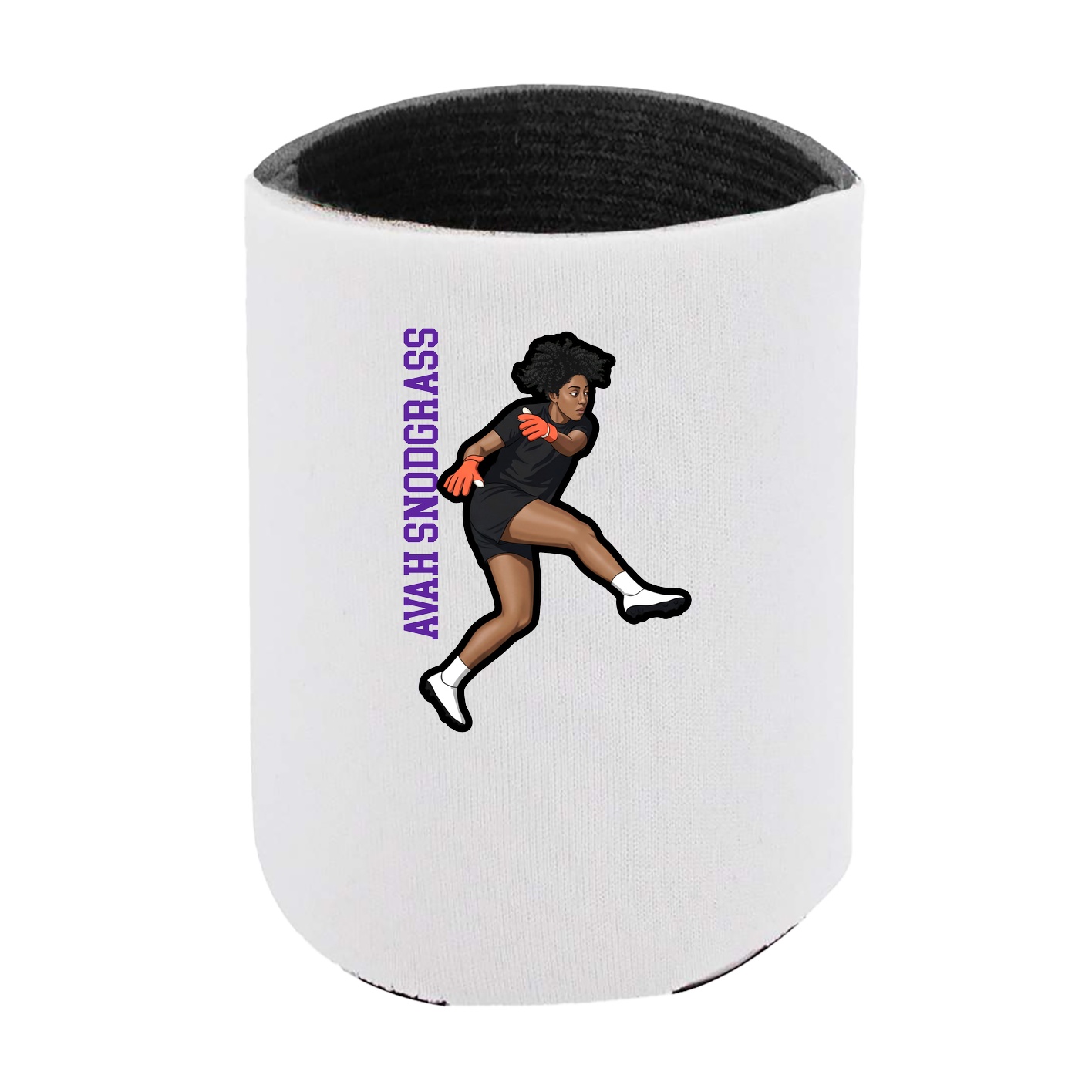 Can Holder — Name Vertical in White