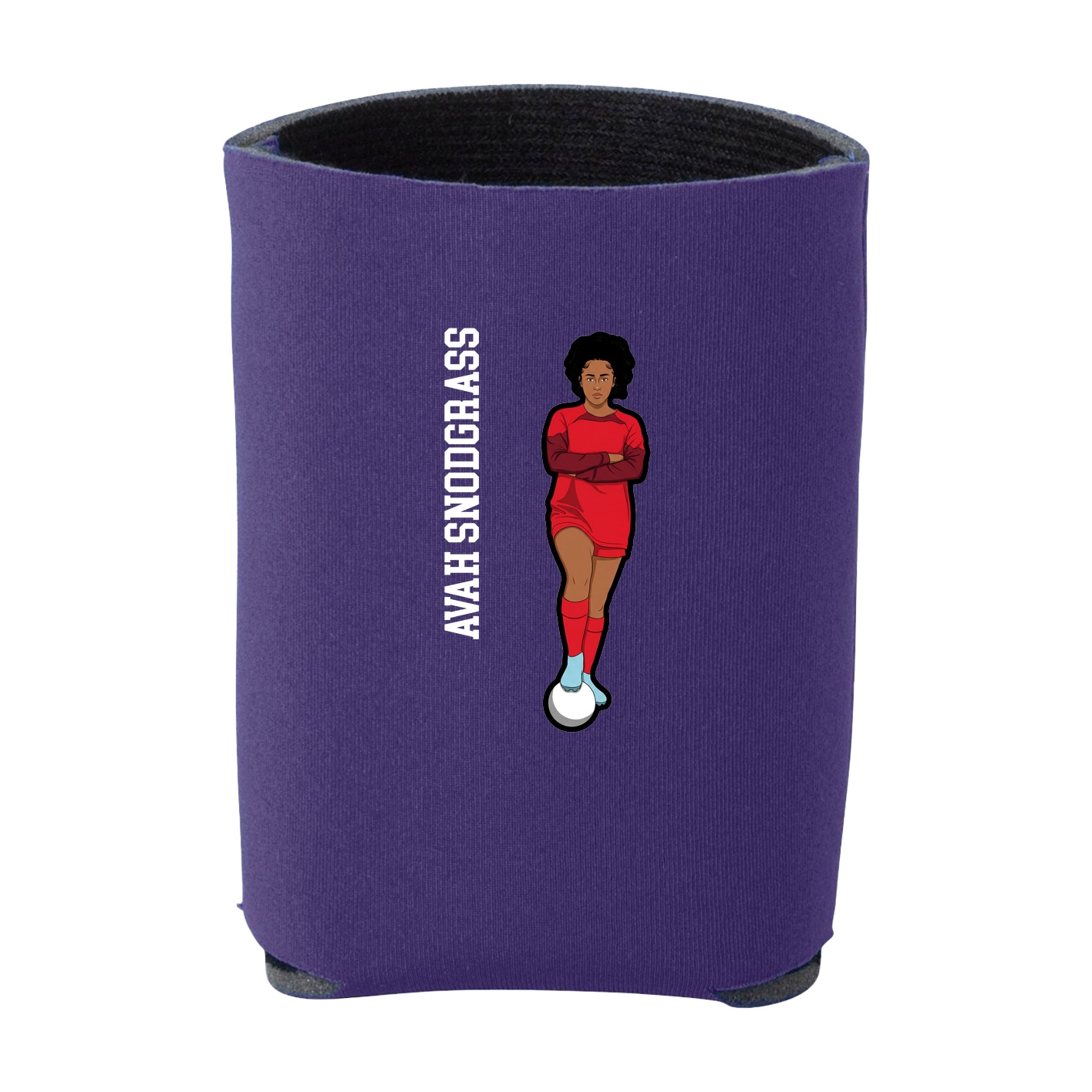 Can Holder — Name Vertical in Purple
