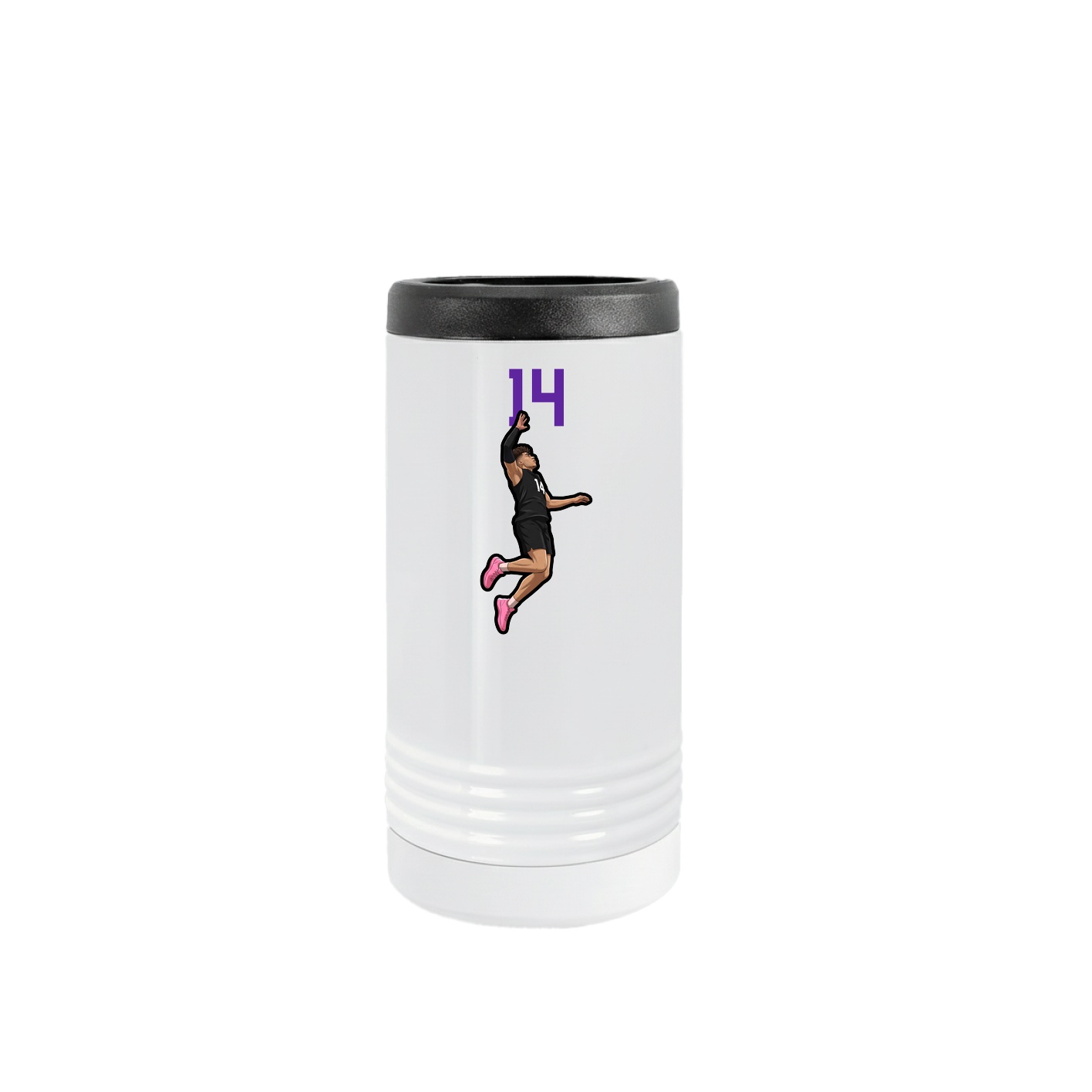 Slim Beverage Holder — Number Top in White