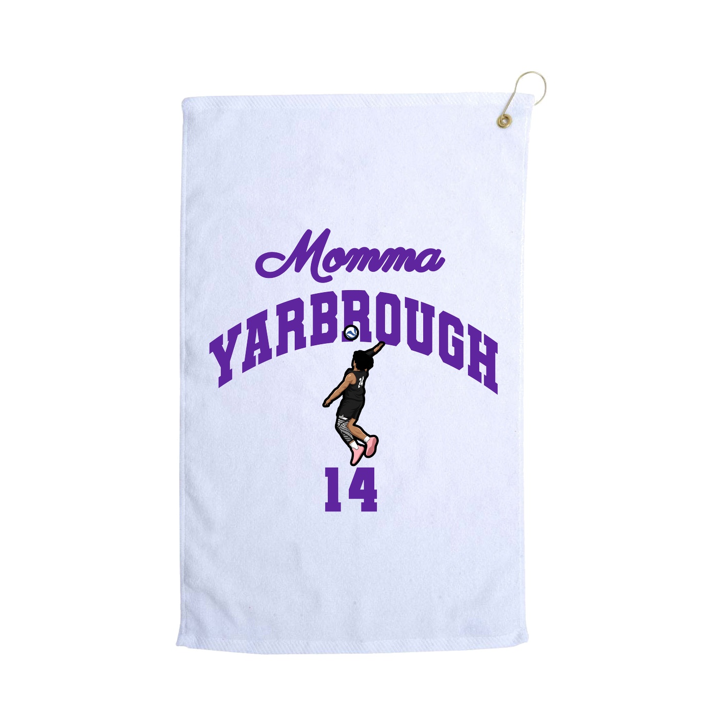 Golf Towel — Mothers Day Arch in White