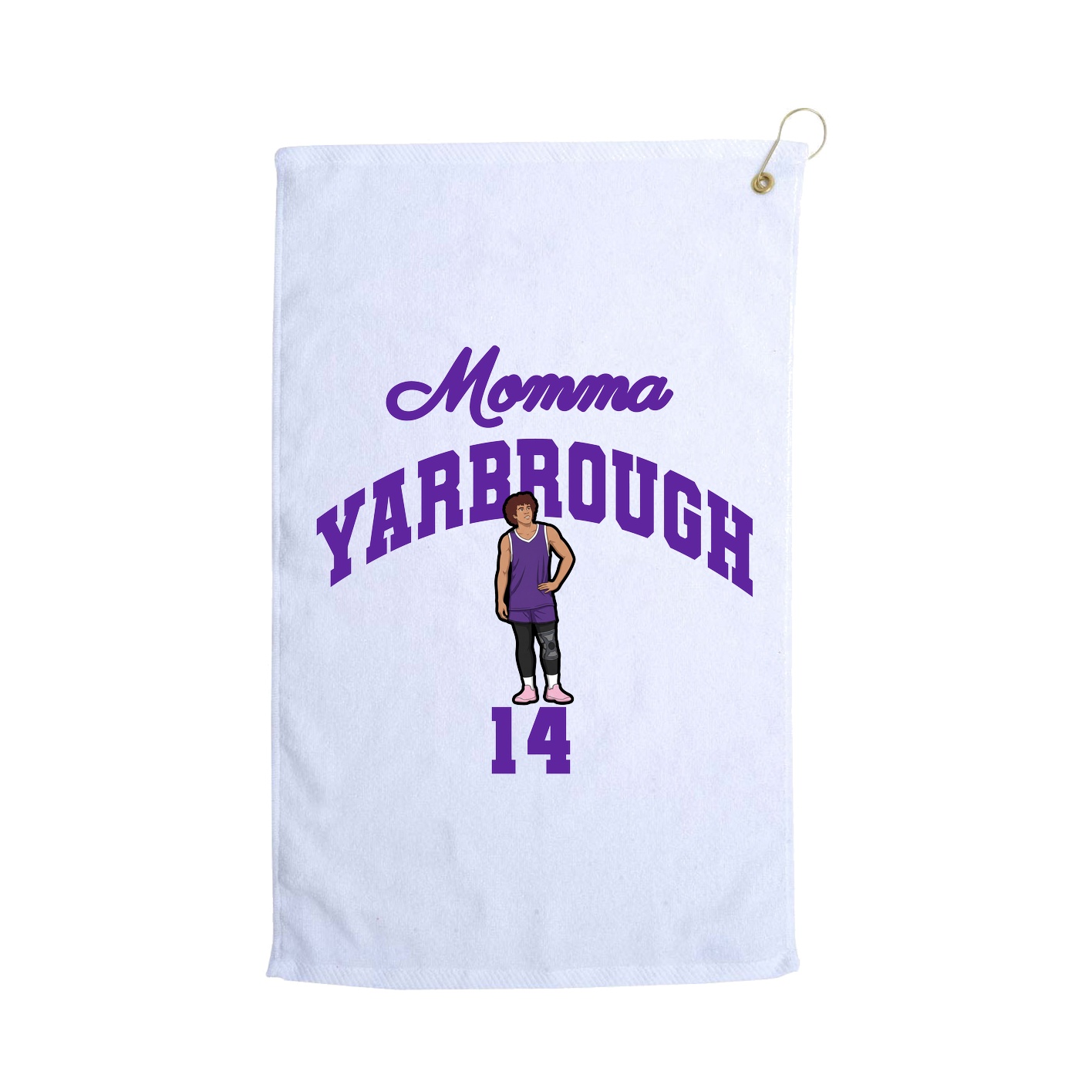 Golf Towel — Mothers Day Arch in White