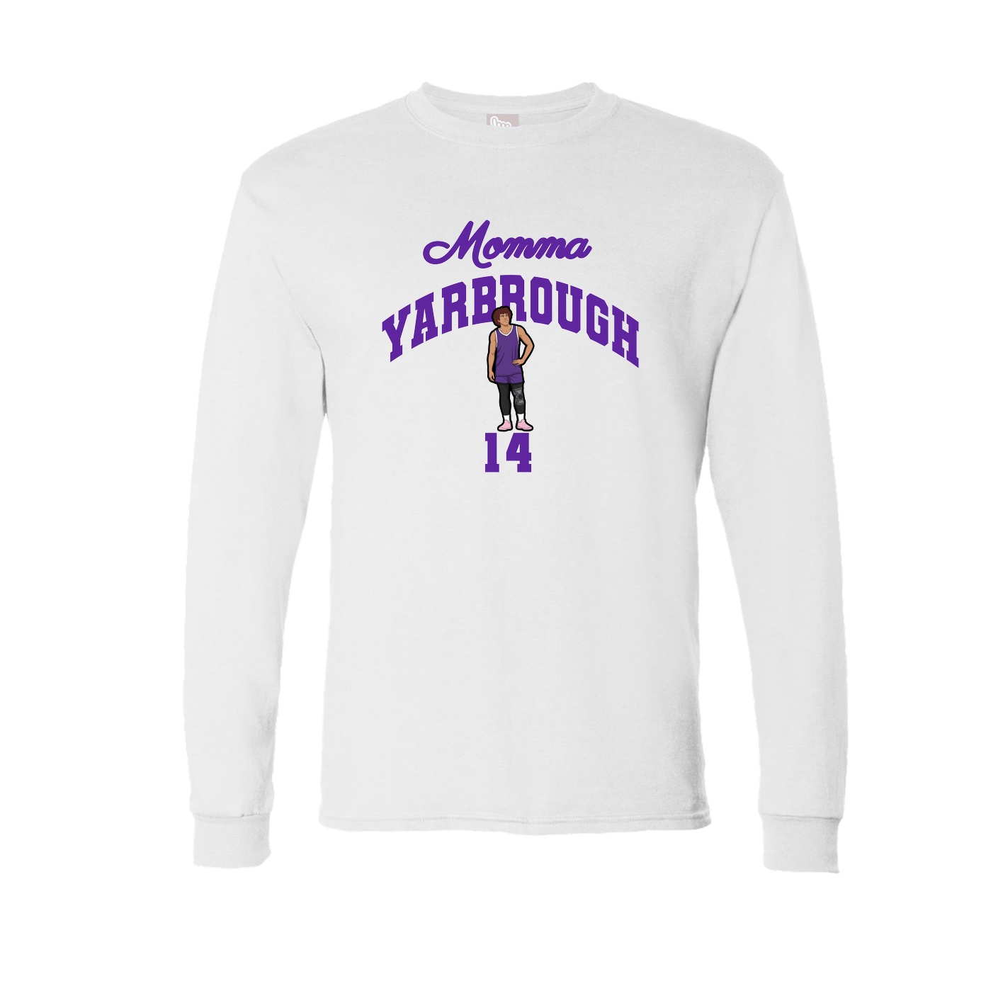 Long Sleeve Tee — Mothers Day Arch in White