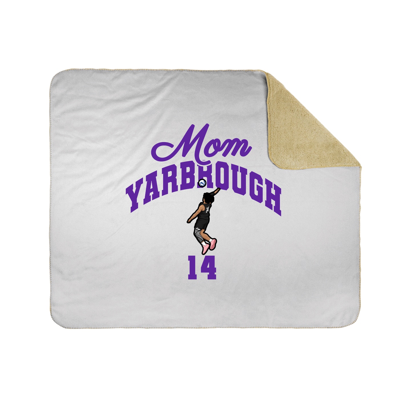 Throw Blanket — Mothers Day Arch in White