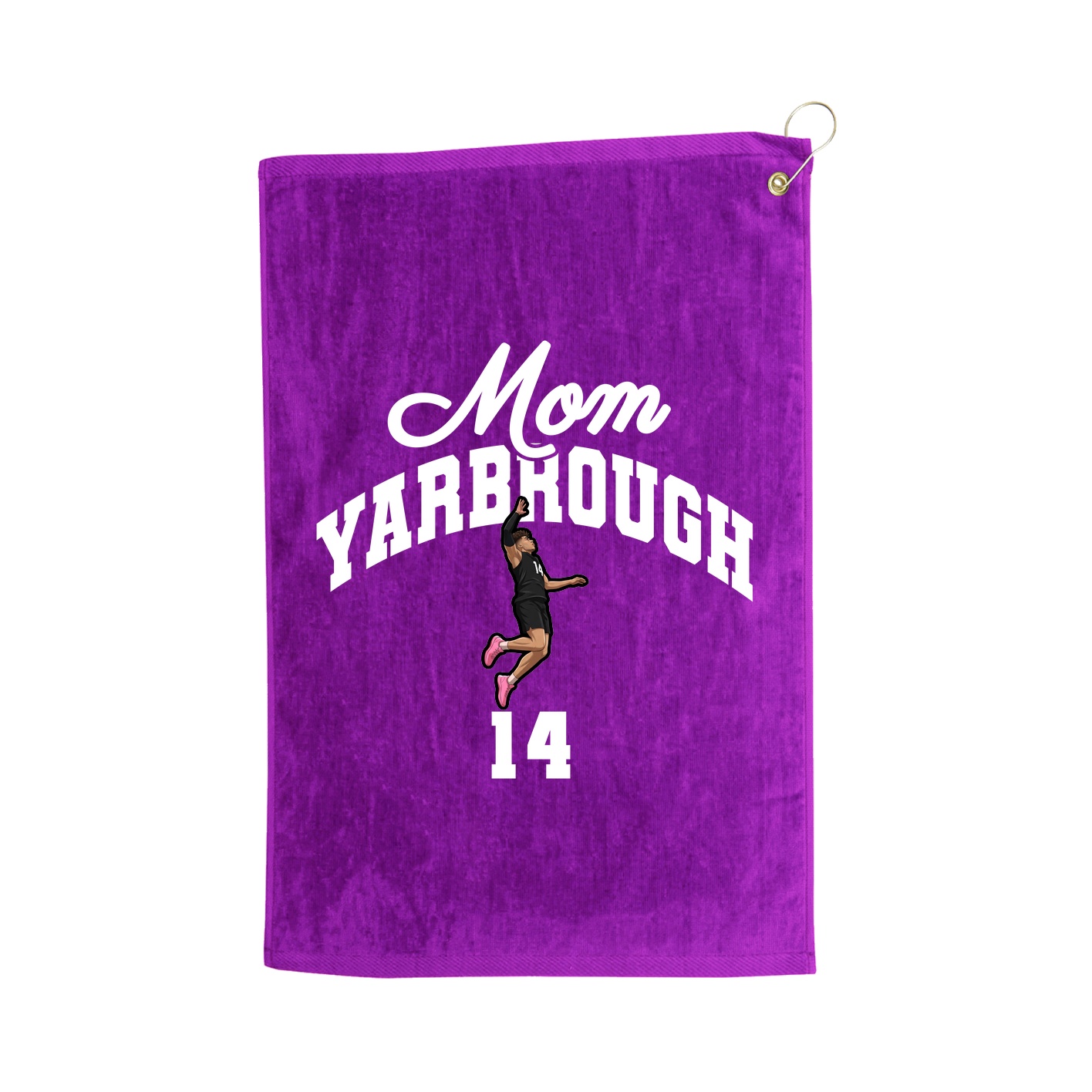 Golf Towel — Mothers Day Arch in Purple