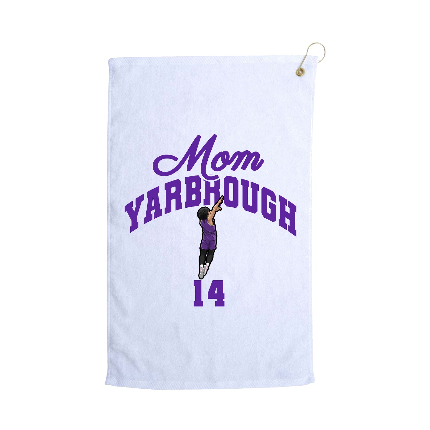 Golf Towel — Mothers Day Arch in White