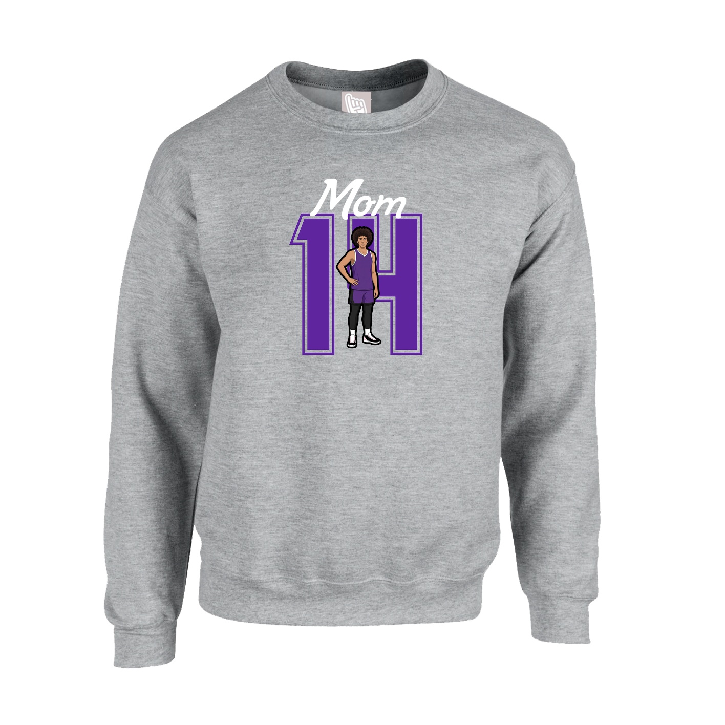 Fleece Crew — Mothers Day Shirsey in Grey
