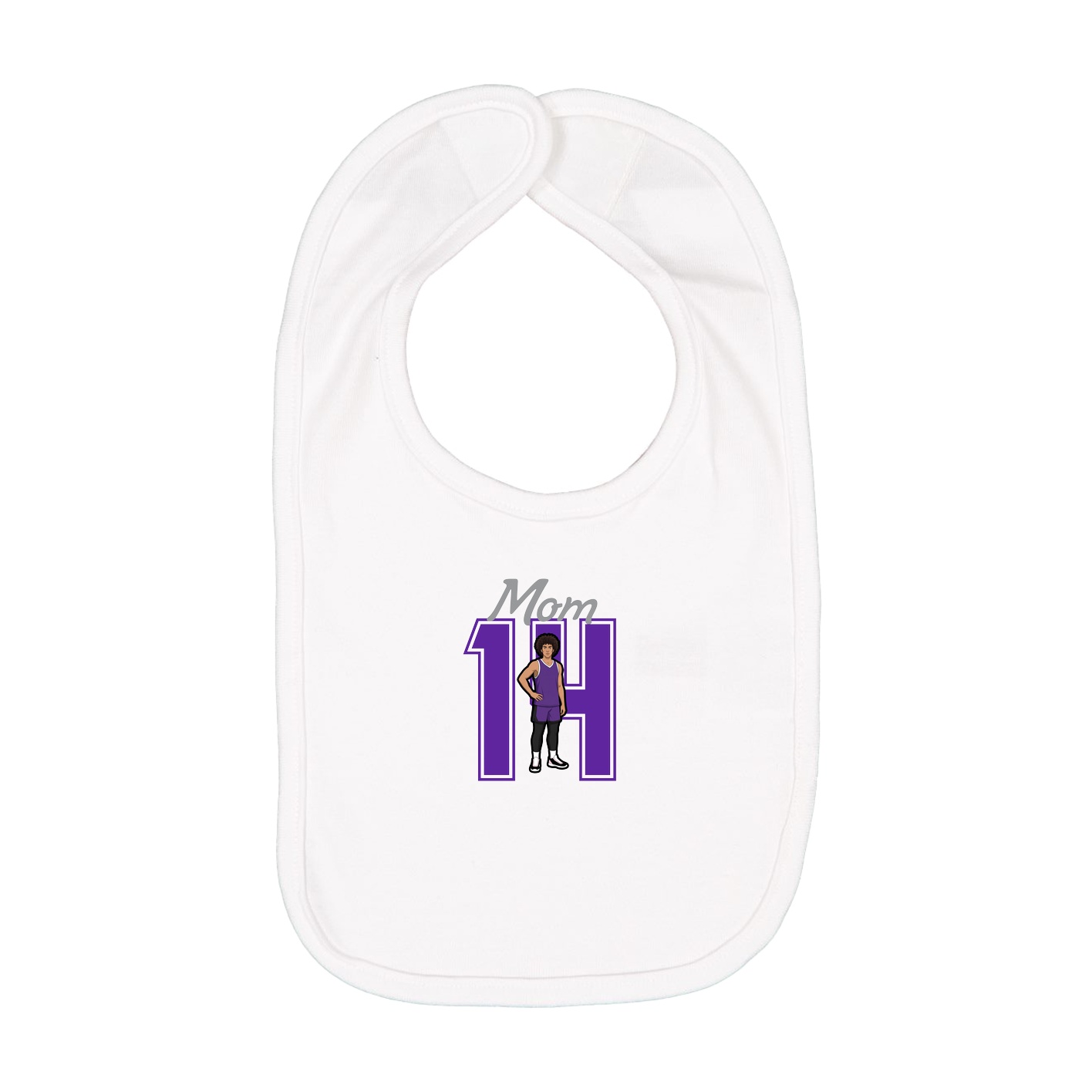 Infant Bib — Mothers Day Shirsey in White