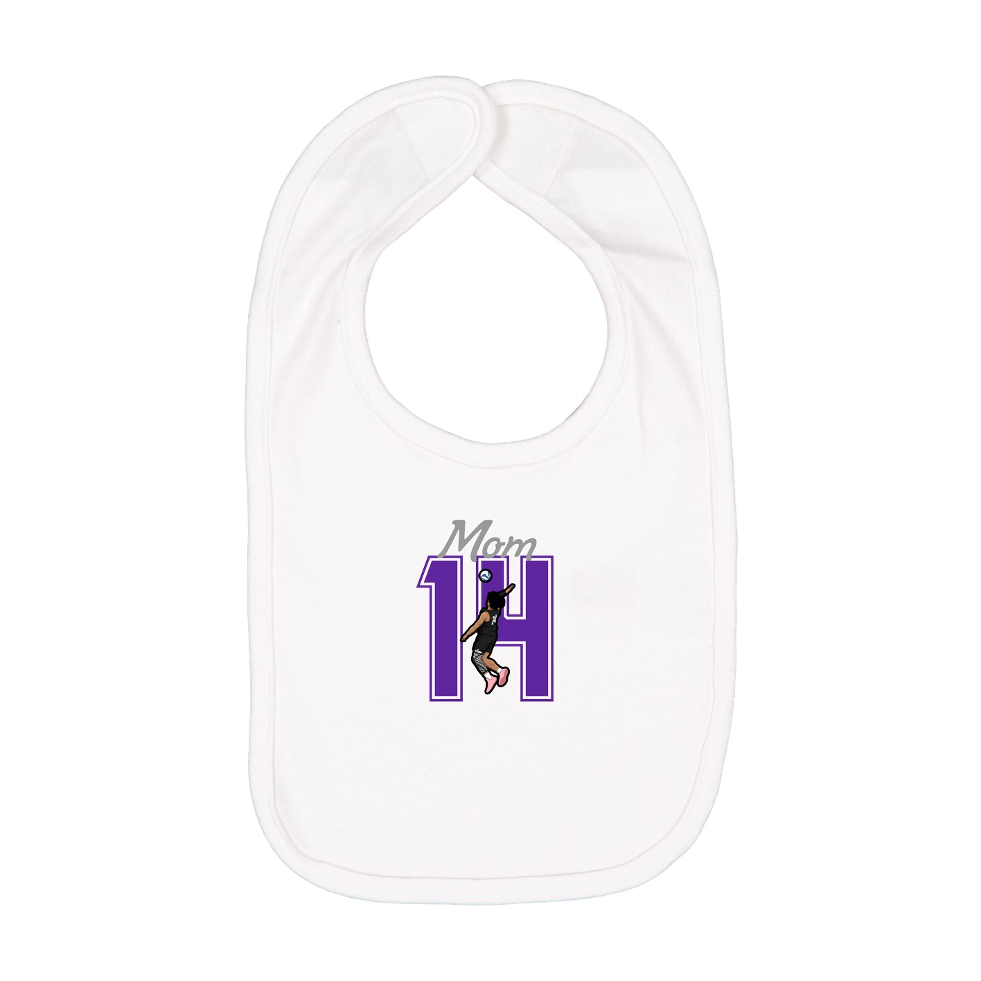 Infant Bib — Mothers Day Shirsey in White