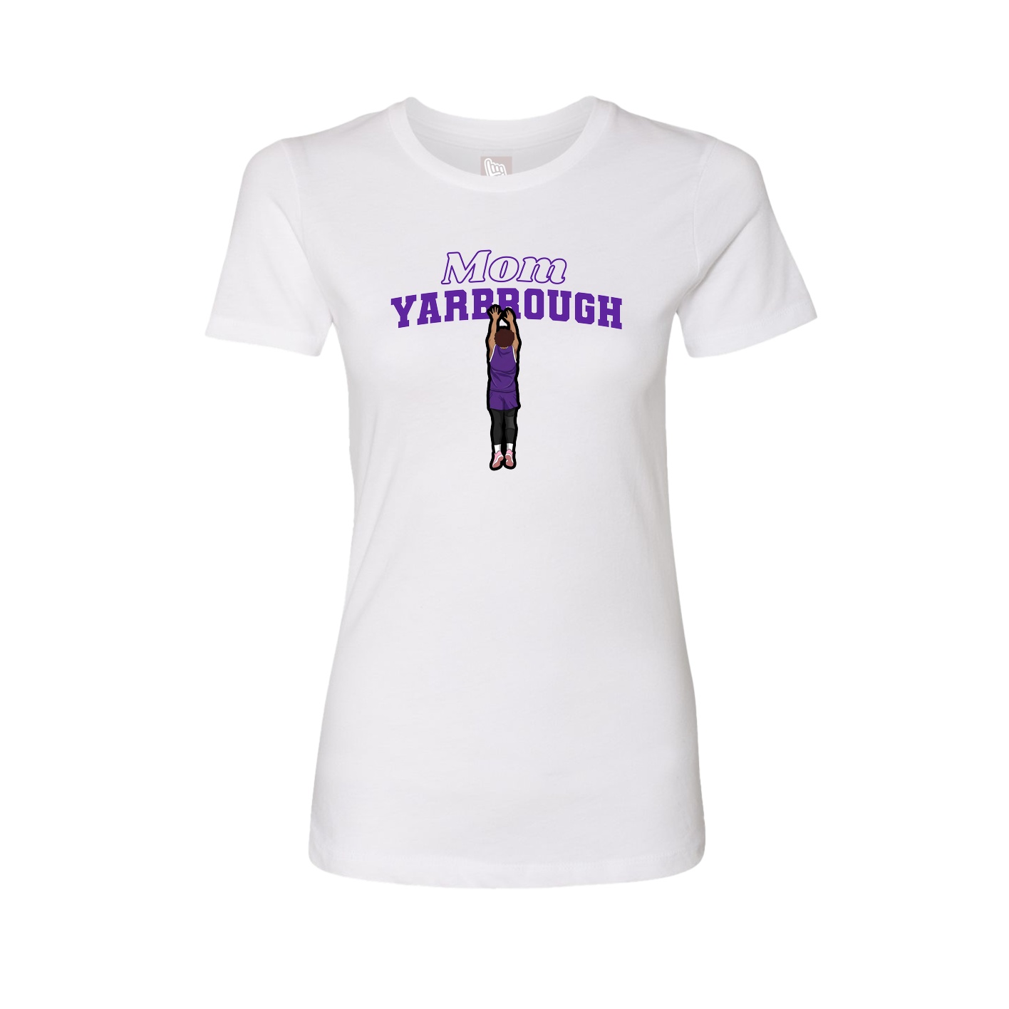 Womens Tee — Mothers Day Block in White
