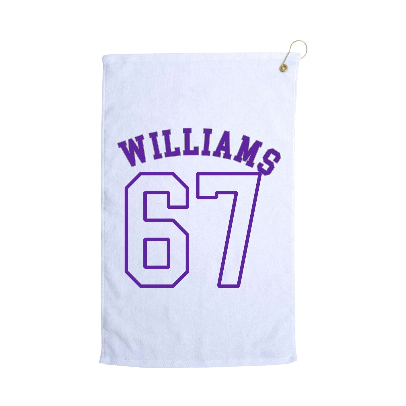 Golf Towel — Shirsey Arch in White