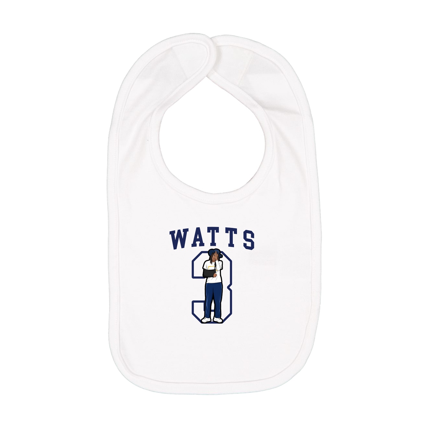 Infant Bib — Shirsey in White