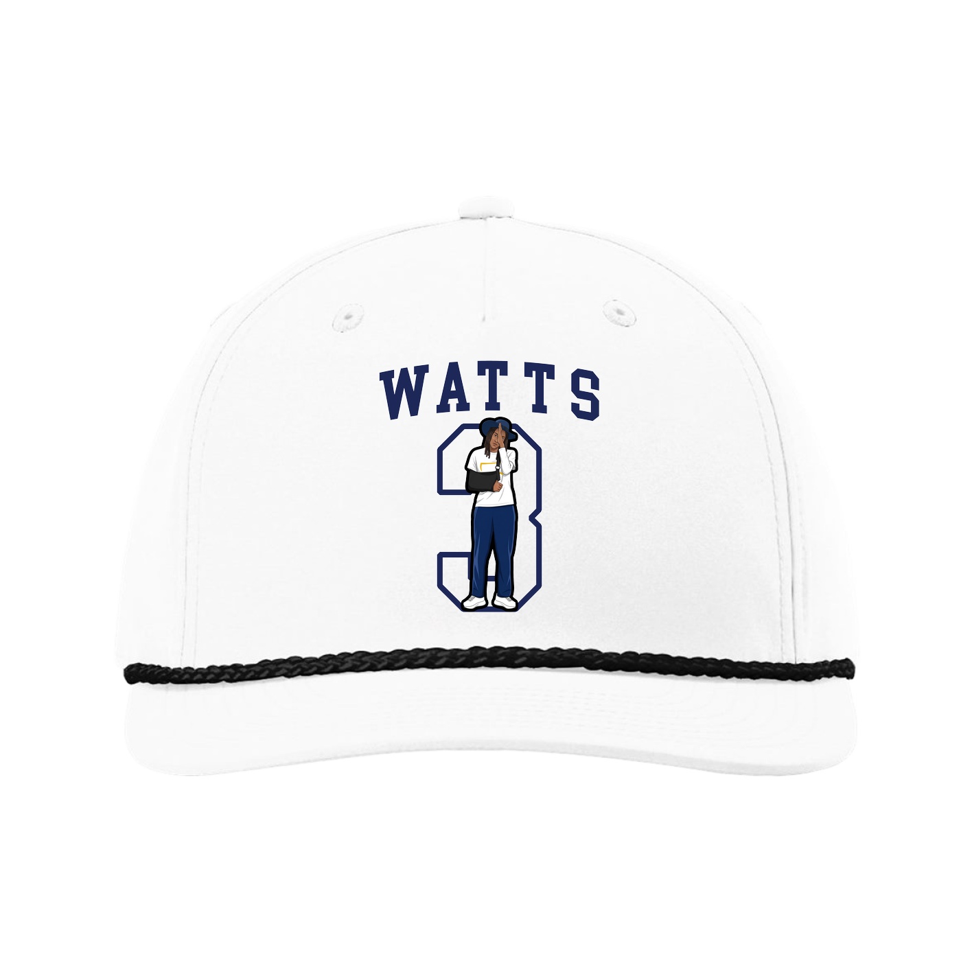Five-Panel Classic Rope Cap — Shirsey in White