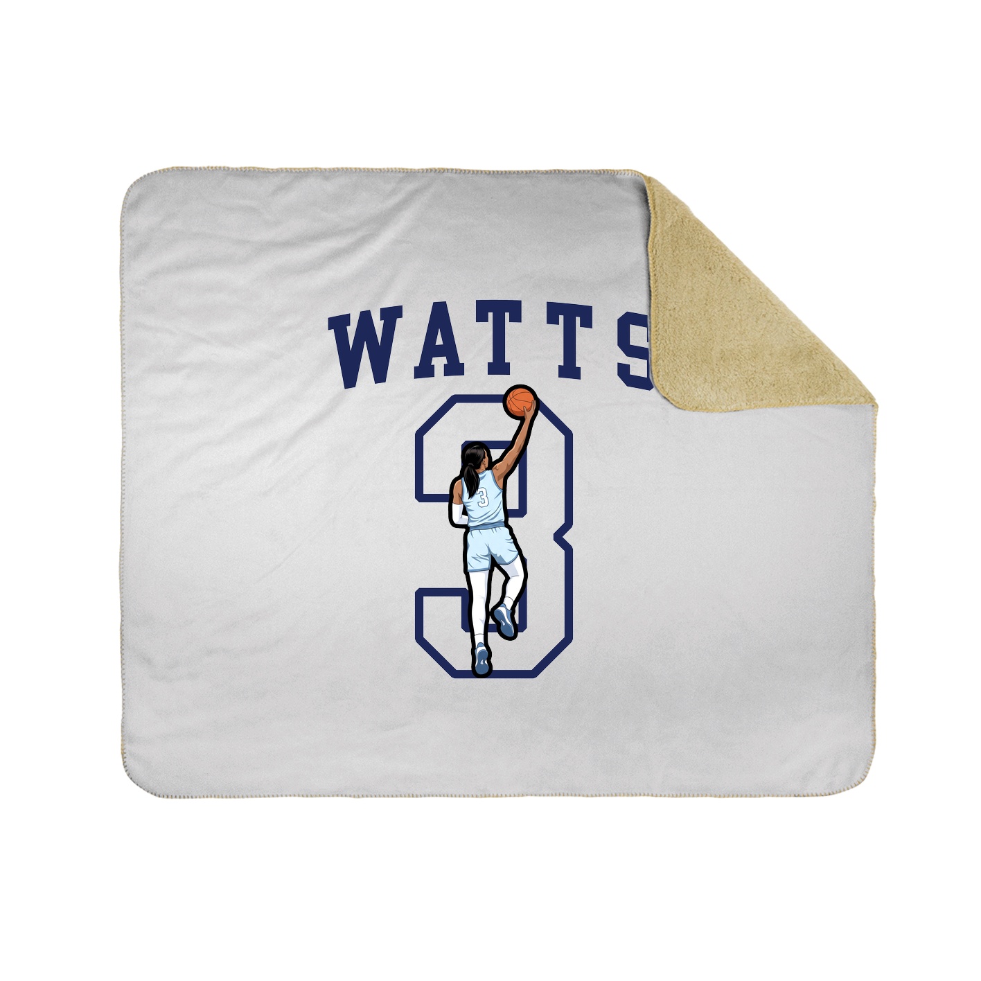 Throw Blanket — Shirsey in White