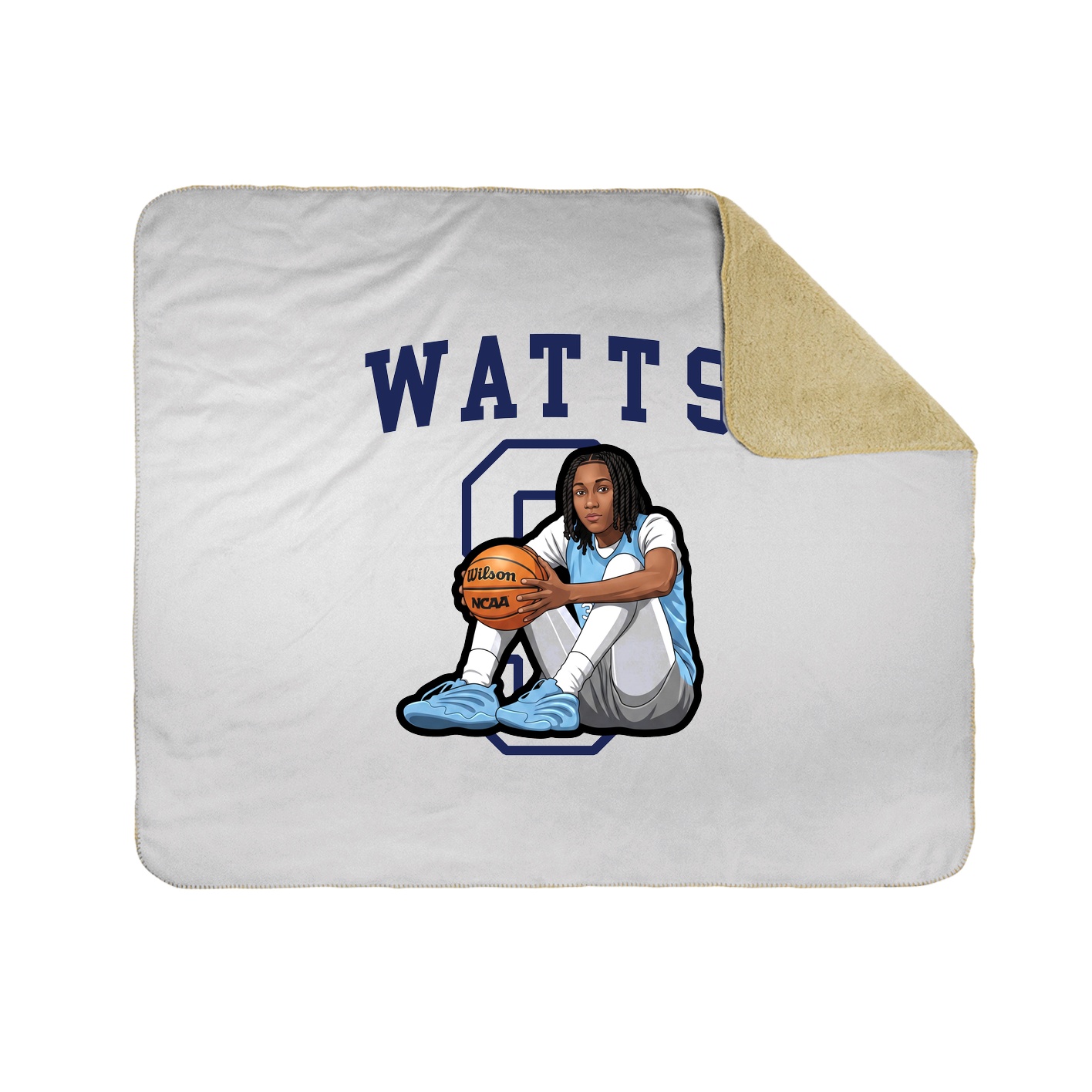 50x60 Sherpa Lined Throw Blanket