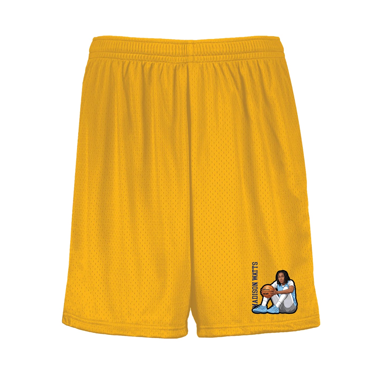 Shorts — Name Vertical in Gold