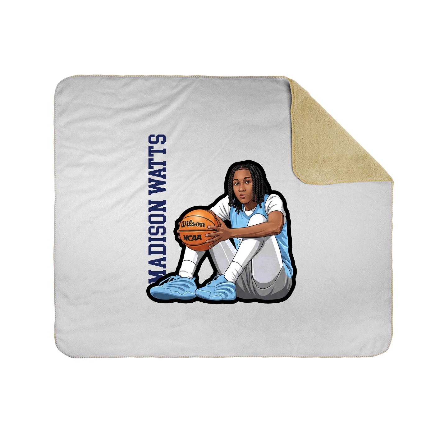 50x60 Sherpa Lined Throw Blanket