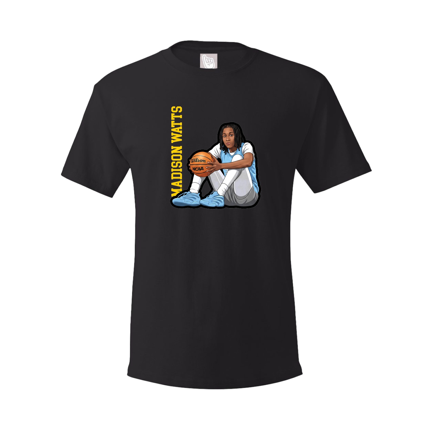 Tee — Name Vertical in Black
