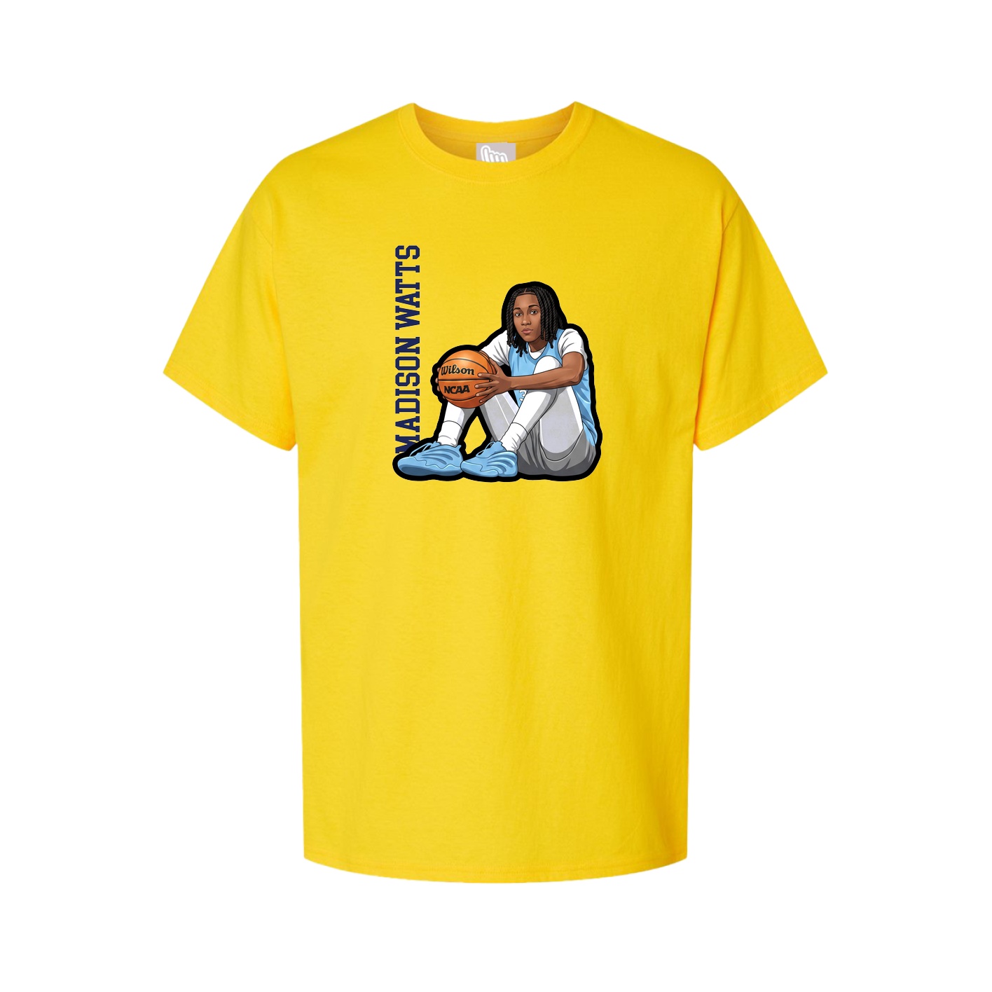 Youth Tee — Name Vertical in Gold