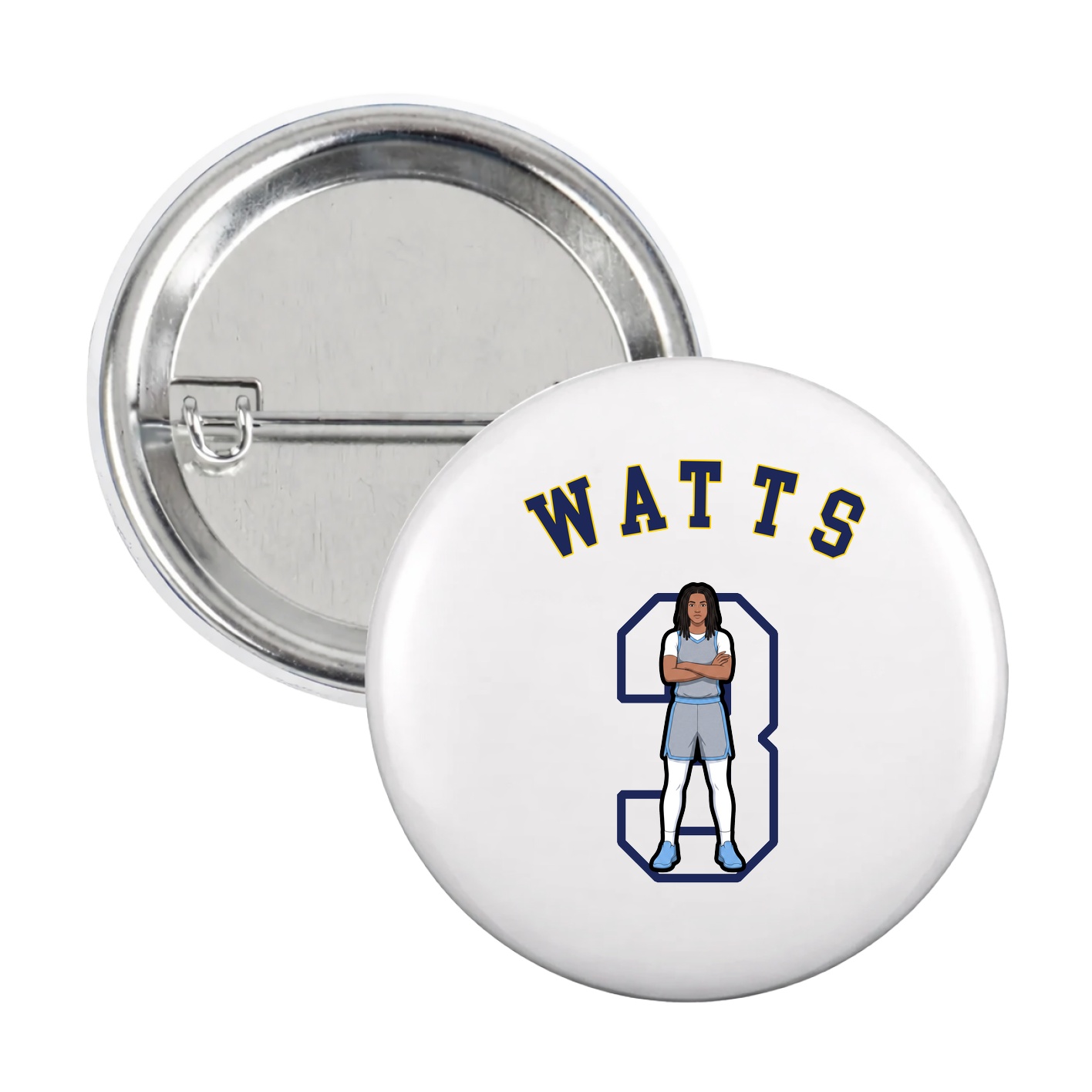 Game Day Button — Shirsey Arch in White