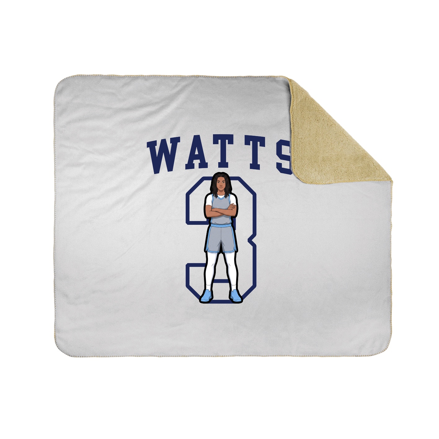Throw Blanket — Shirsey in White